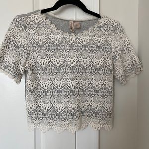 Lace crop top